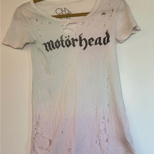 White Motörhead Distressed T-Shirt - XSmall